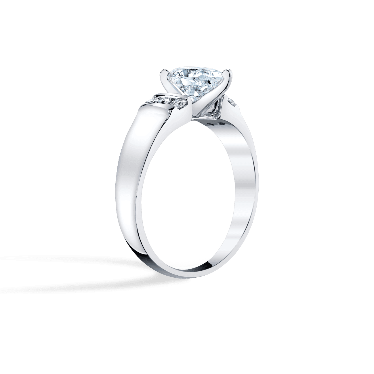 Channel Set Engagement Ring